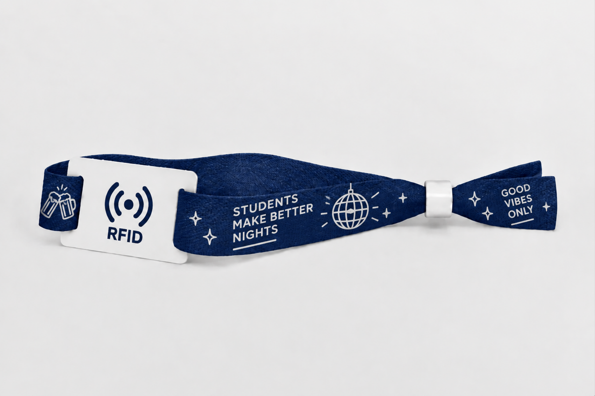 Braccialetti RFID in tessuto di bambù con stampa