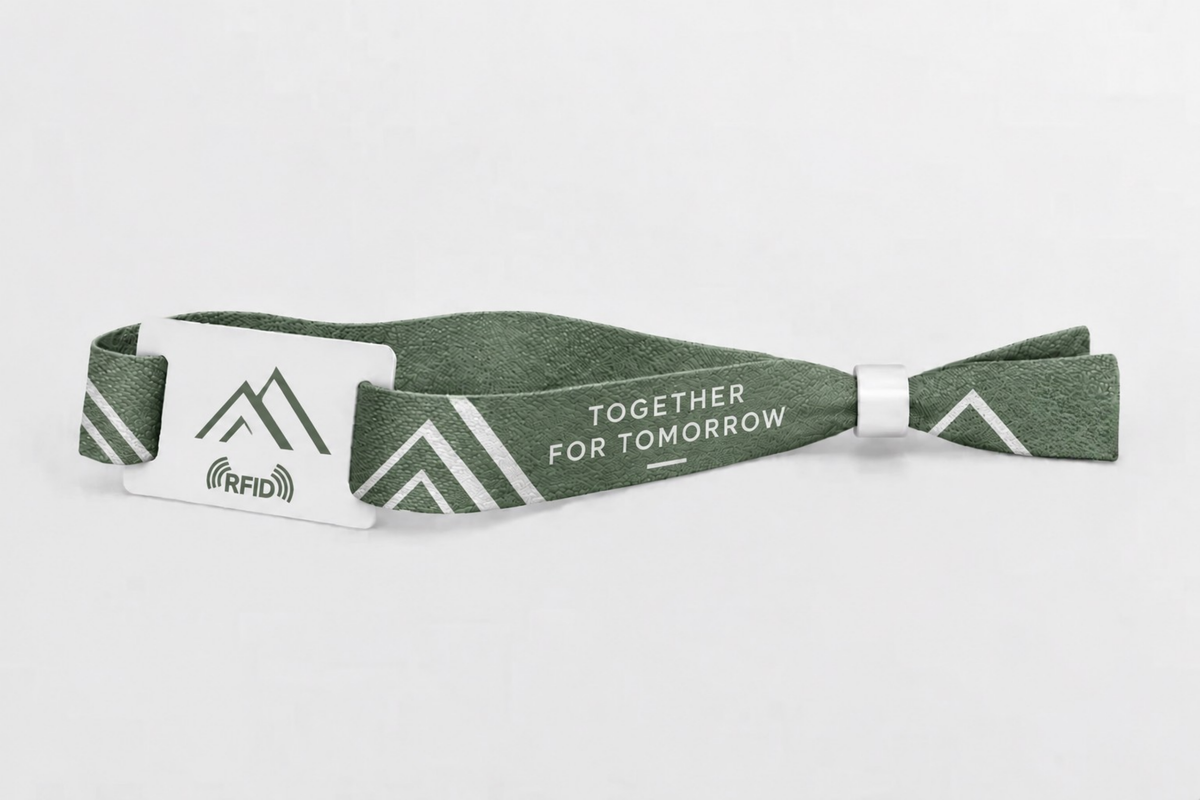 Braccialetti RFID in cotone con stampa
