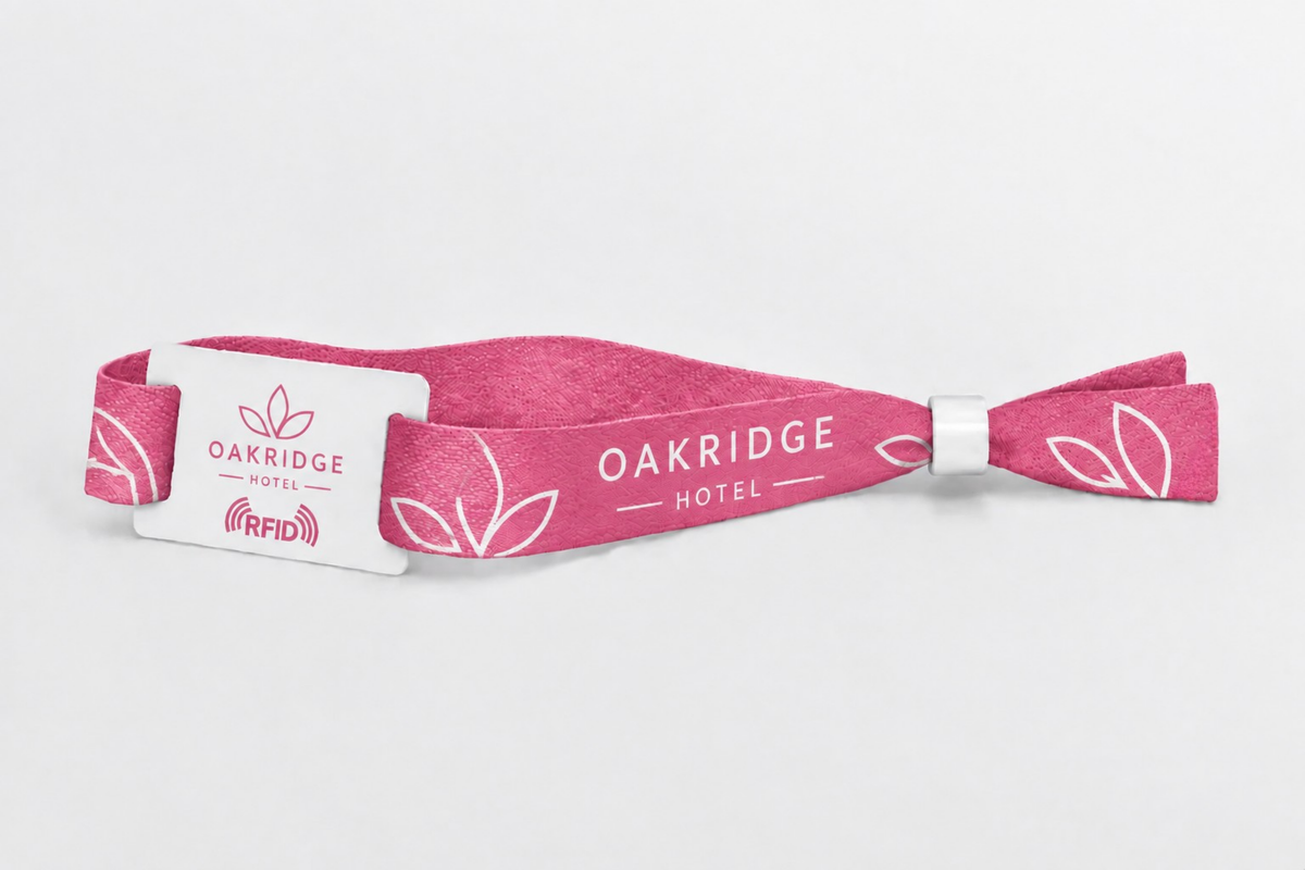 Braccialetti RFID in cotone con stampa