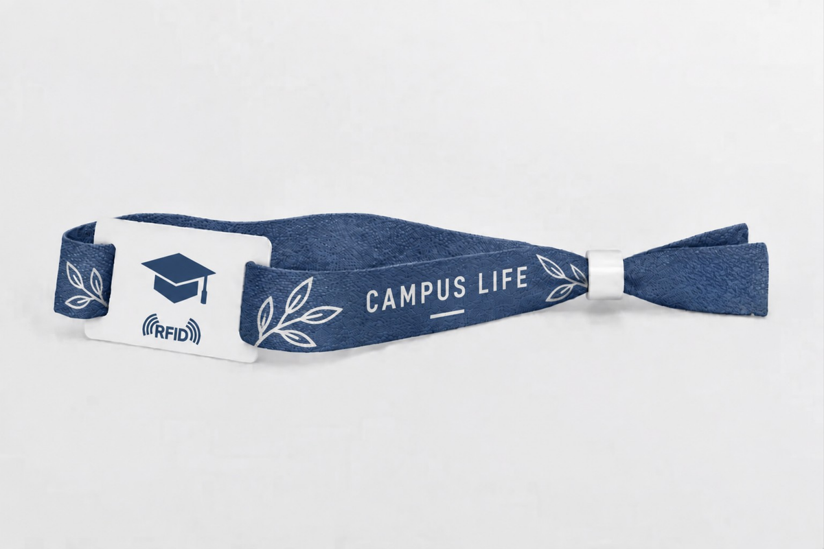 Braccialetti RFID in cotone con stampa