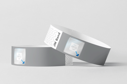 RFID Paper Wristbands - Inquire Paper wristbands JM Band EU   