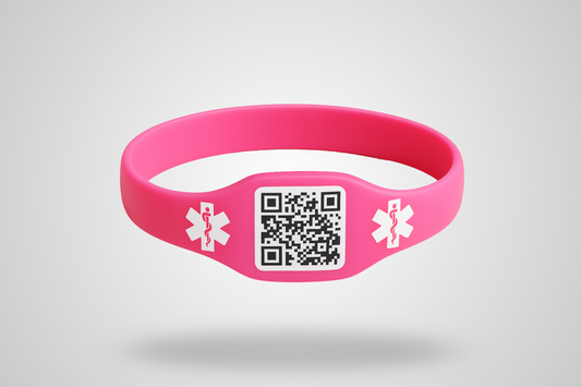 Braccialetti in silicone con codice QR