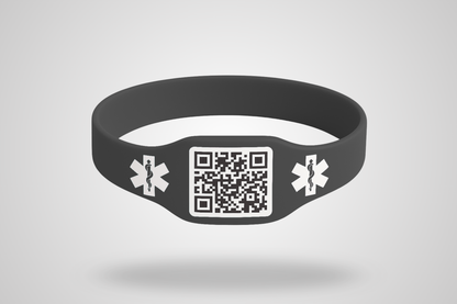 Braccialetti in silicone con codice QR