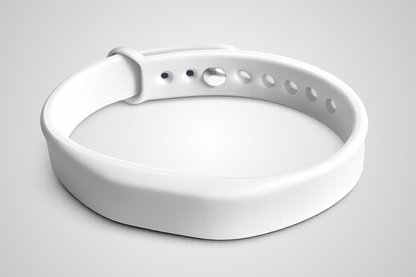 Braccialetto in silicone bianco con NFC e cinturino regolabile - JM Band®