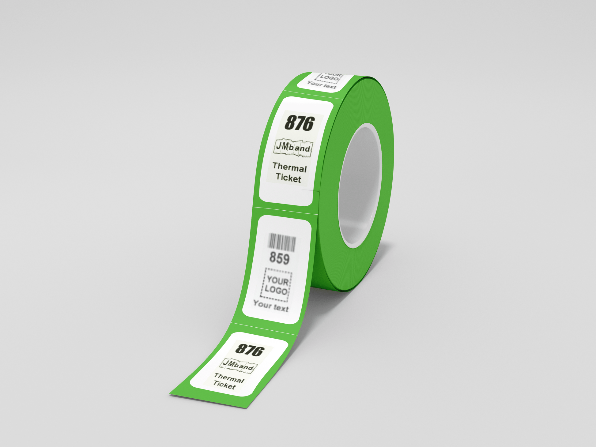 Z-Tickets with Print Tickets JM Band® 100 Green