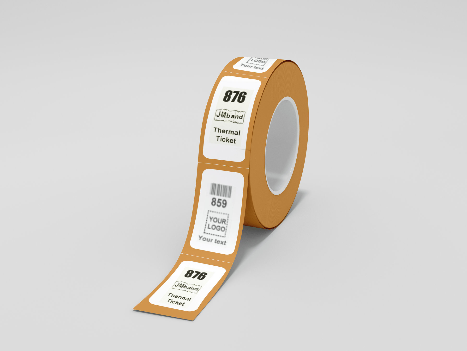 Z-Tickets with Print Tickets JM Band® 100 Orange